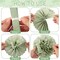 Sage Green Tissue Pom Poms Paper Flower(B-Dirty Pink,Green,Beige.)